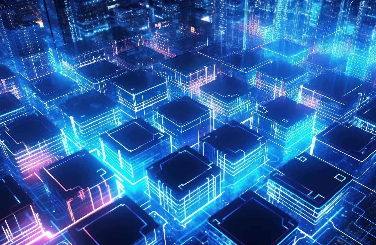 grid blocks representing data democratization