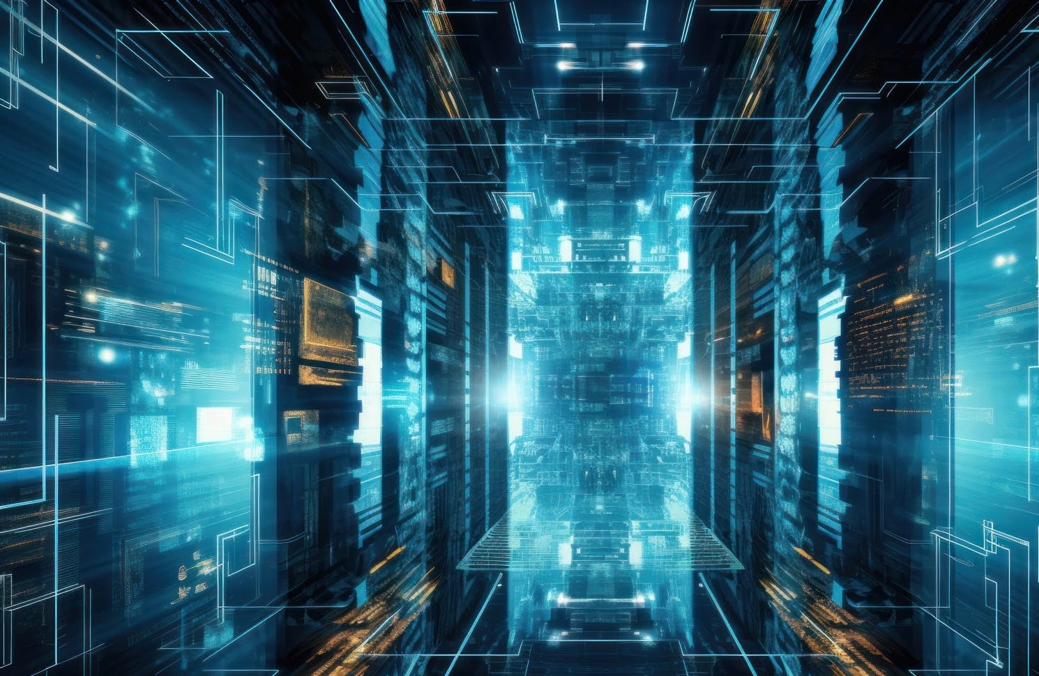 Abstract data flow that depicts RAG models for business operations