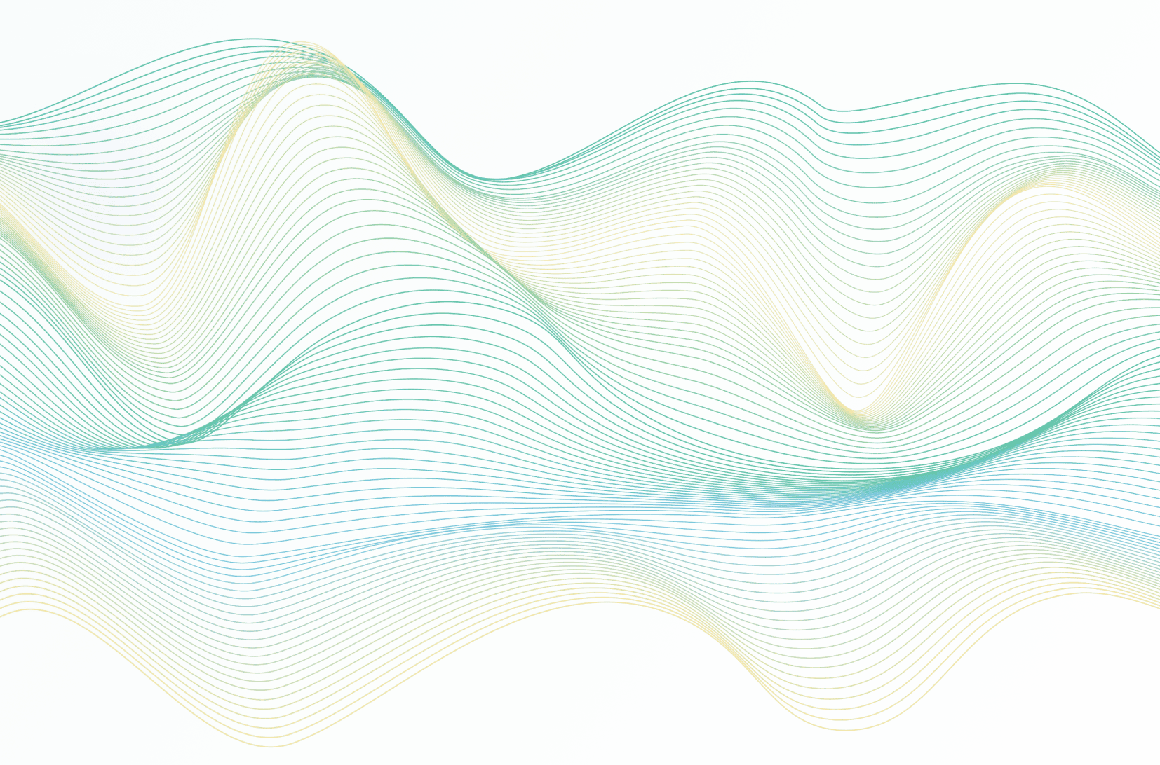 Abstract blue, yellow, and green wavy lines to represent RAG models