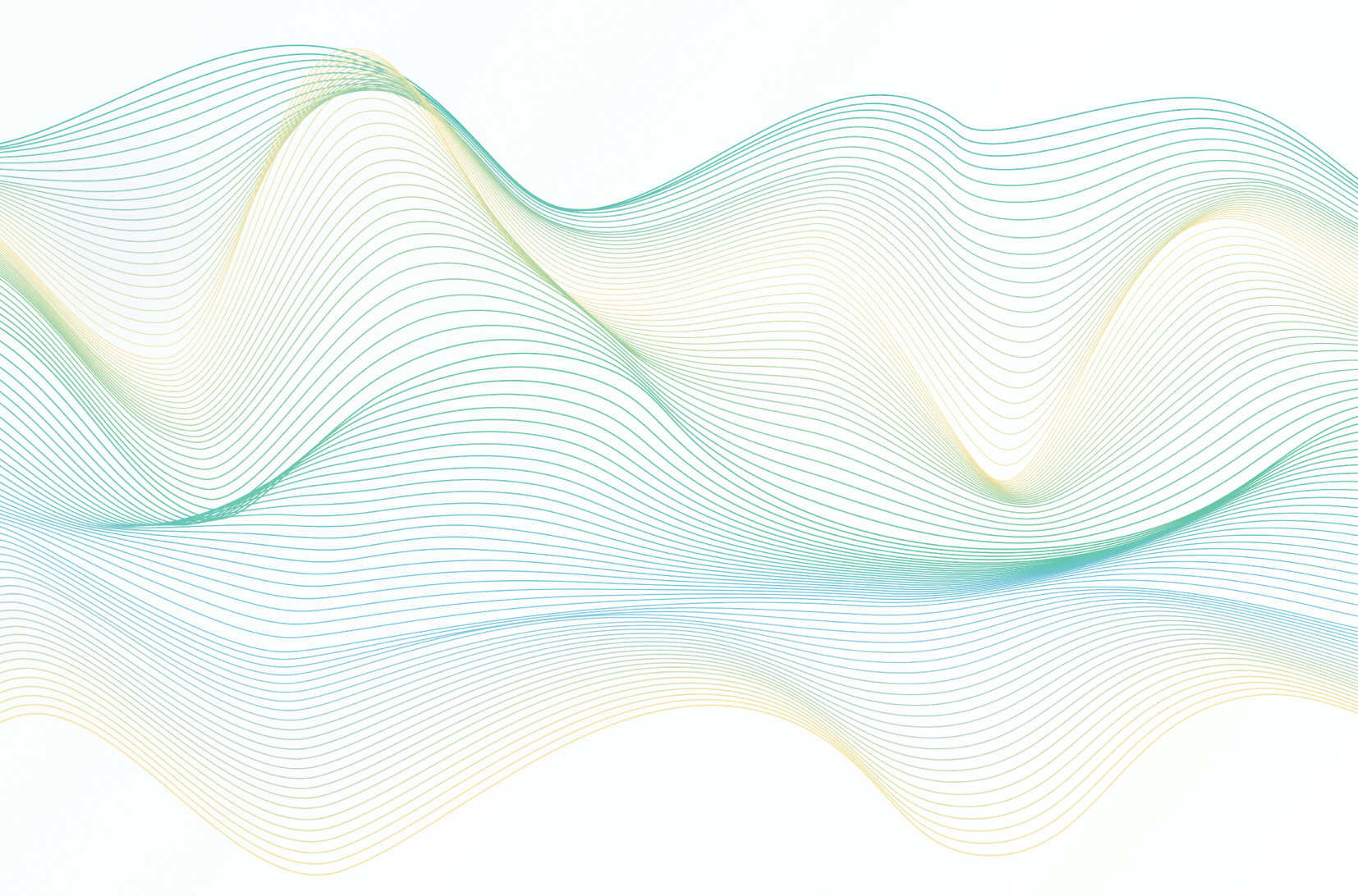 Abstract blue, yellow, and green wavy lines to represent RAG models