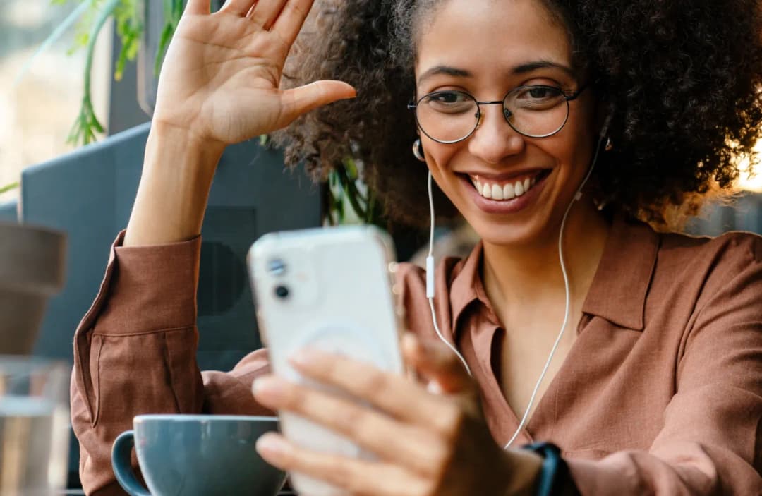 young woman using cell phone