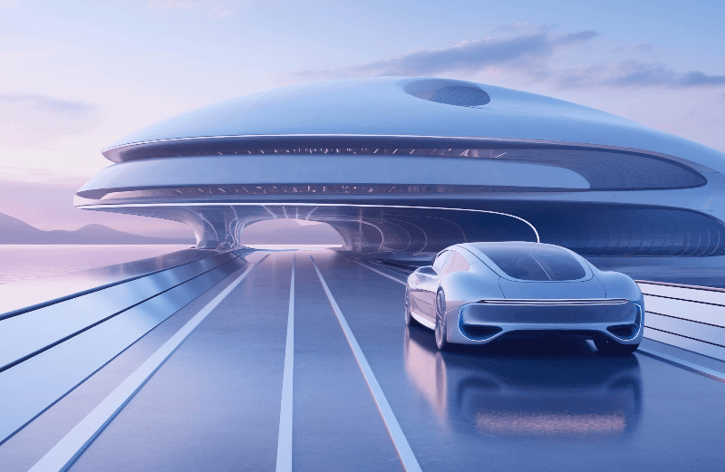 Parked electric vehicle